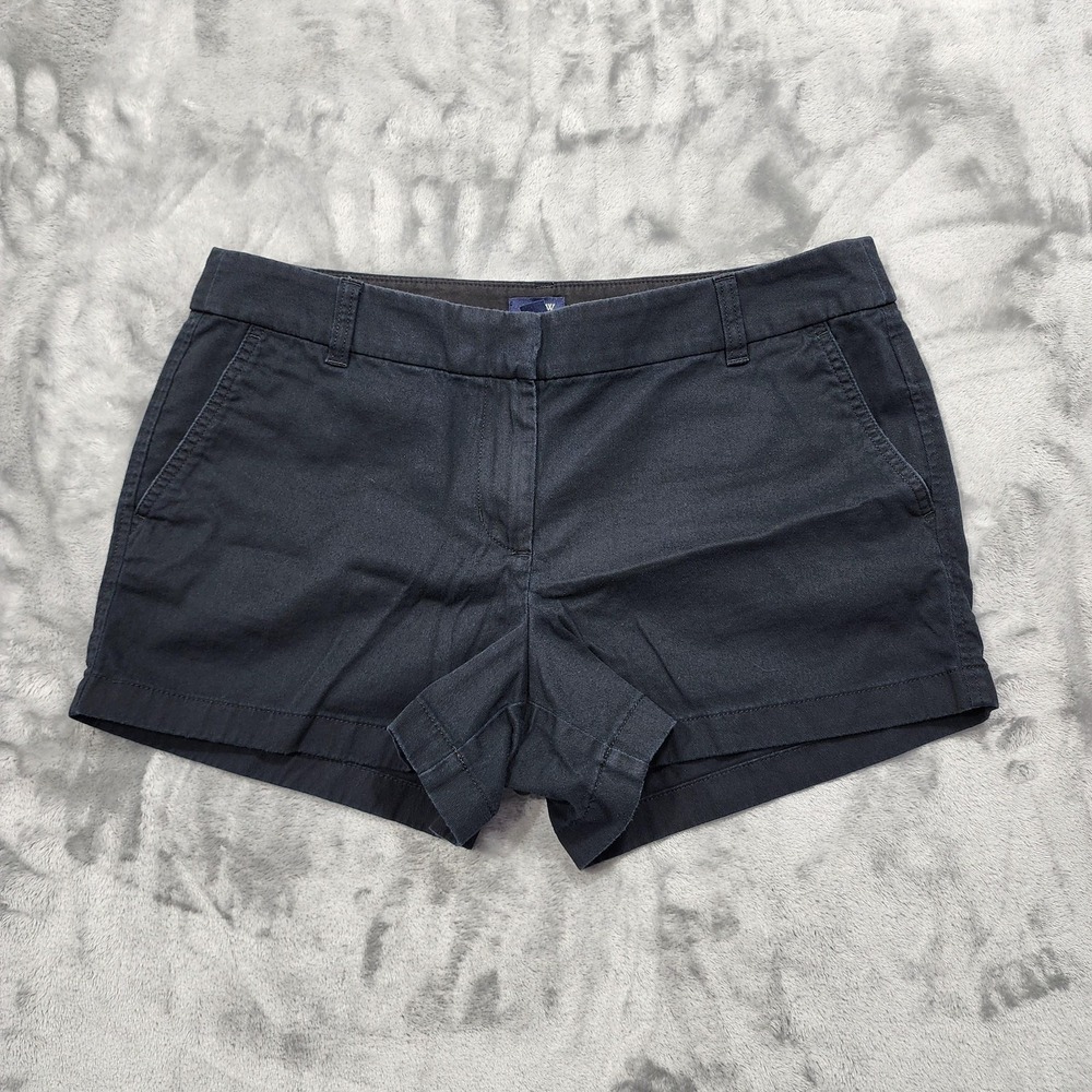 J.Crew Shorts Womens 12 Blue Chino Twill Classic Fit Flat Front Casual Summer